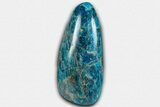 Free-Standing, Polished Blue Apatite - Madagascar #361787-1